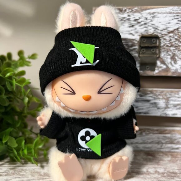 clothing for Labubu Only, Hat & Top + Bag Labubu Doll Clothes - Picture 2 of 4